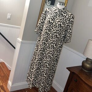 Fresh London Black and Tan Midi Dress. Large. Worn once.